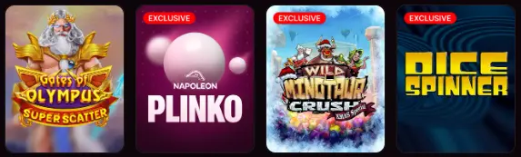 Minigames in het KING CASINO
