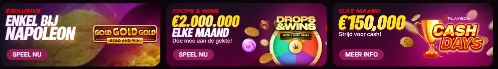 Bonussen bij KING CASINO
